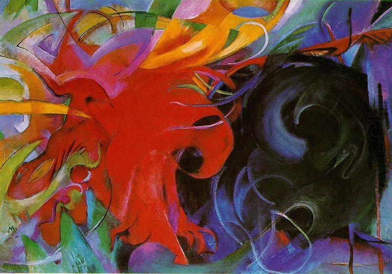 Franz Marc Fighting Forms, 1914 china oil painting image